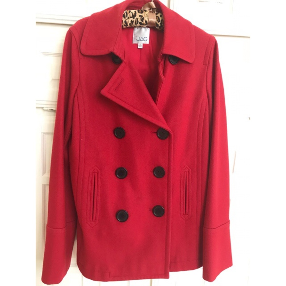 Red Pea Coat